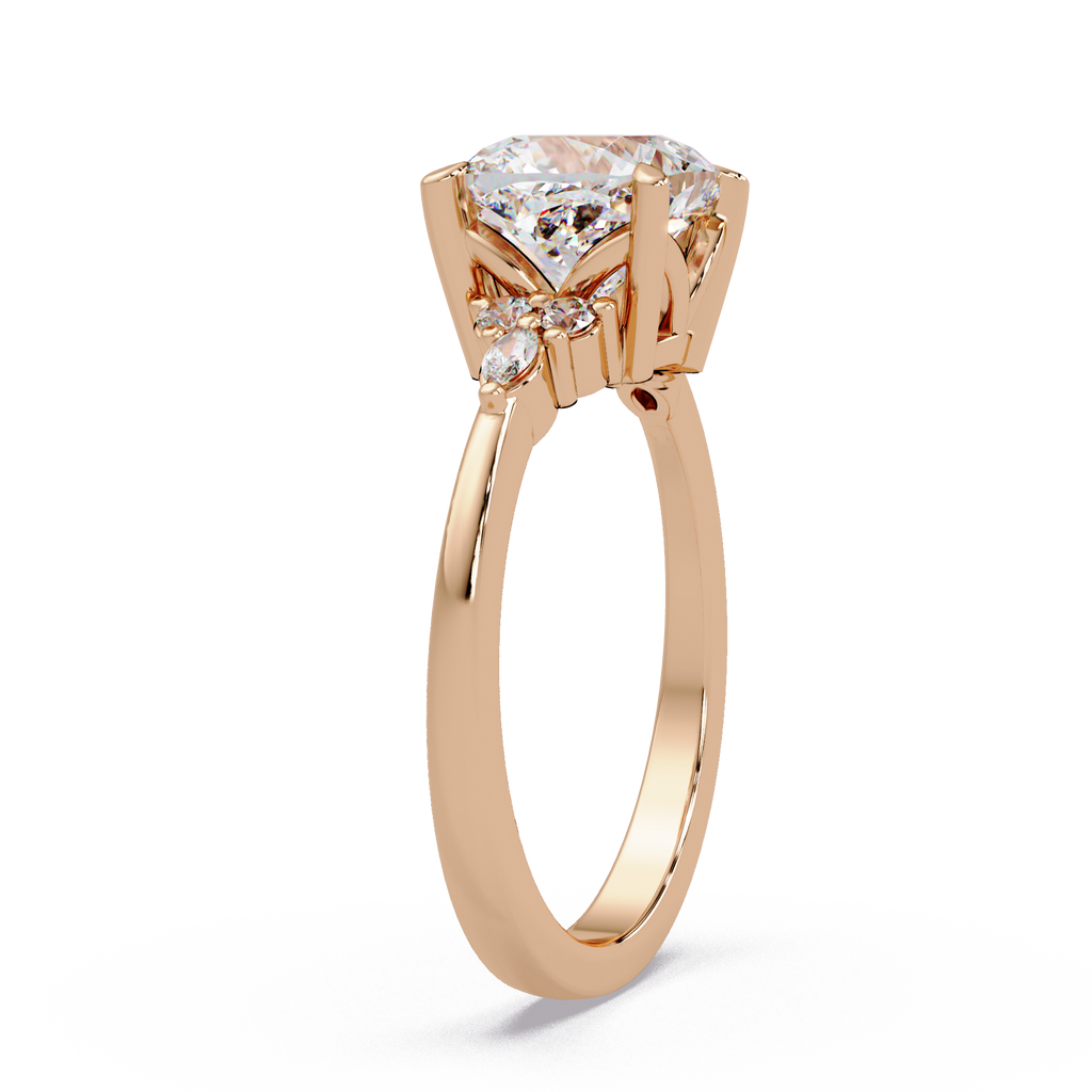 Cushion, Marquise & Round Cut Diamond Ladies Ring