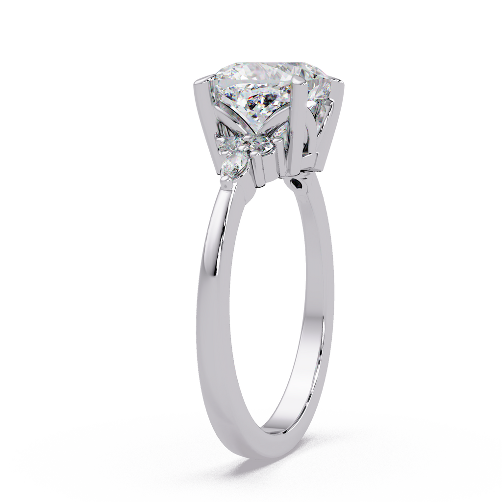 Cushion, Marquise & Round Cut Diamond Ladies Ring
