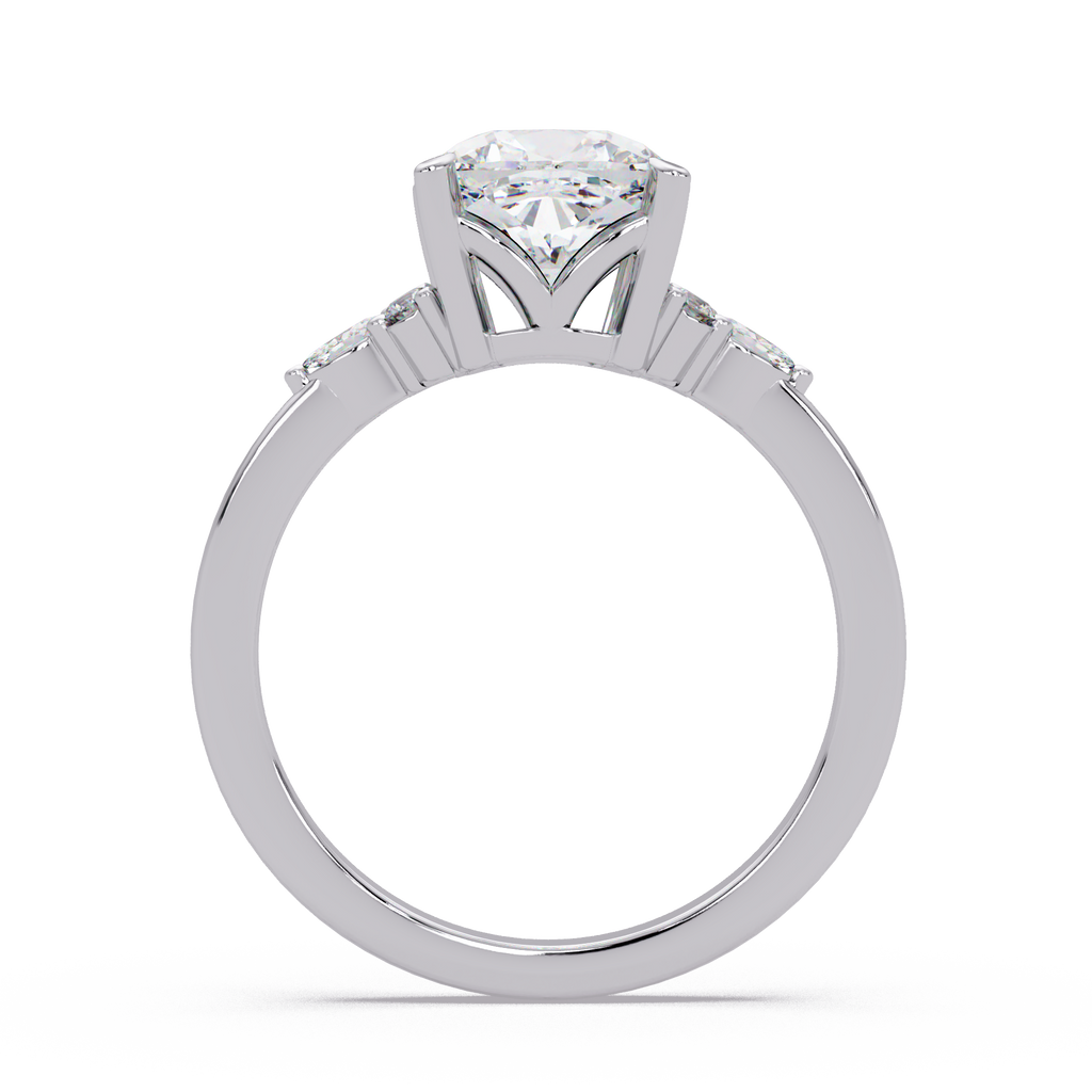 Cushion, Marquise & Round Cut Diamond Ladies Ring