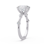 Oval & Round Cut Diamond Ladies Ring