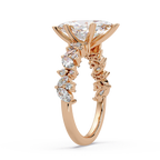 Marquise & Round Cut Diamond Ladies Ring