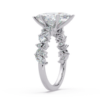 Marquise & Round Cut Diamond Ladies Ring