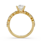 Oval, Marquise & Round Cut Diamond Ladies Ring