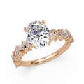 Oval, Marquise & Round Cut Diamond Ladies Ring