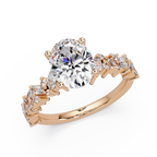 Oval, Marquise & Round Cut Diamond Ladies Ring