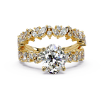 Oval, Marquise & Round Cut Diamond Ladies Ring