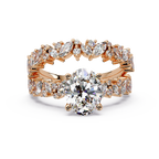 Oval, Marquise & Round Cut Diamond Ladies Ring
