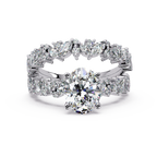 Oval, Marquise & Round Cut Diamond Ladies Ring