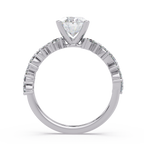 Oval, Marquise & Round Cut Diamond Ladies Ring