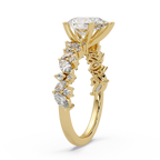 Pear, Marquise & Round Cut Diamond Ladies Ring