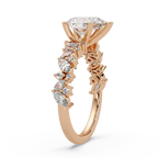 Pear, Marquise & Round Cut Diamond Ladies Ring