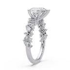 Pear, Marquise & Round Cut Diamond Ladies Ring