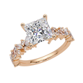 Princess, Marquise & Round Cut Diamond Ladies Ring