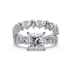Princess, Marquise & Round Cut Diamond Ladies Ring