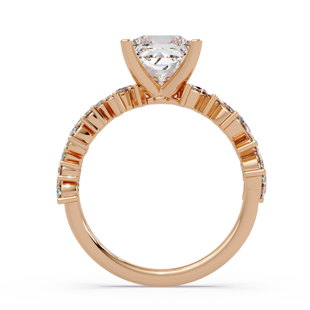 Princess, Marquise & Round Cut Diamond Ladies Ring
