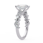 Radiant, Marquise & Round Cut Diamond Ladies Ring