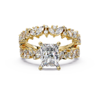 Radiant, Marquise & Round Cut Diamond Ladies Ring