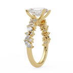 Radiant, Marquise & Round Cut Diamond Ladies Ring