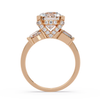 Pear, Baguette & Round Cut Diamond Ladies Ring