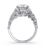 Marquise & Round Cut Diamond Ladies Ring
