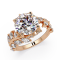 Marquise & Round Cut Diamond Ladies Ring
