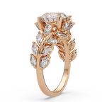 Marquise & Round Cut Diamond Ladies Ring