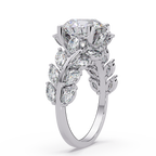 Marquise & Round Cut Diamond Ladies Ring