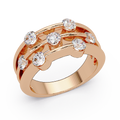 Round Cut Diamond Ladies Ring