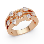 Round Cut Diamond Ladies Ring