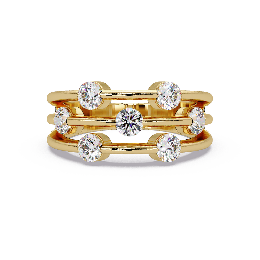 Round Cut Diamond Ladies Ring