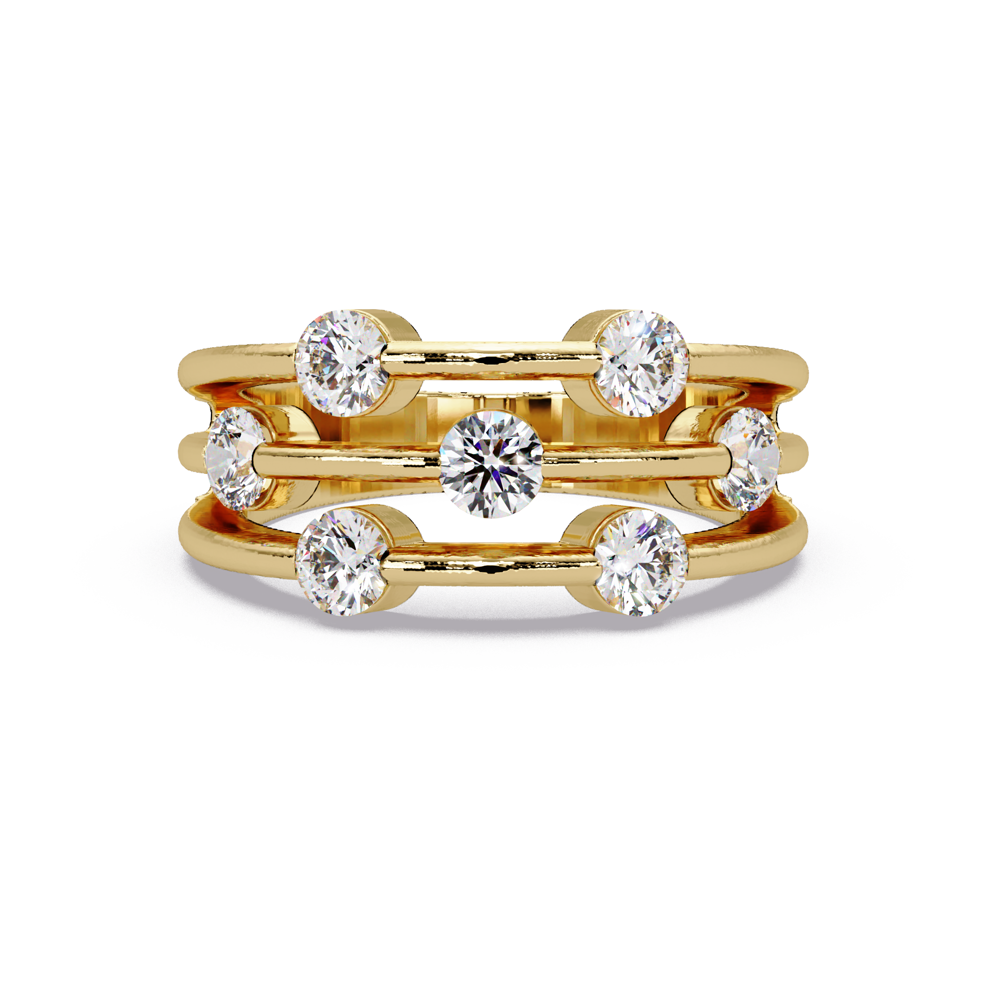 Round Cut Diamond Ladies Ring