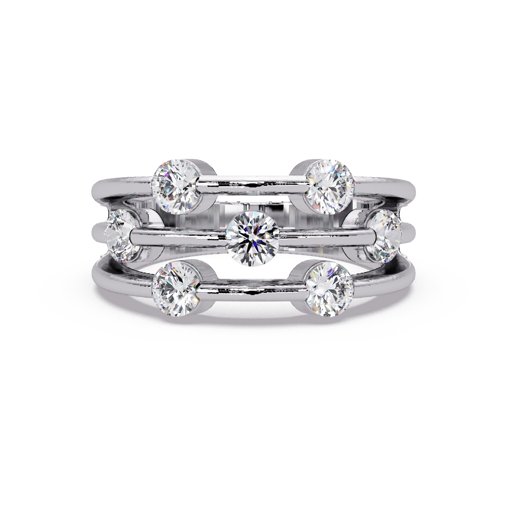 Round Cut Diamond Ladies Ring