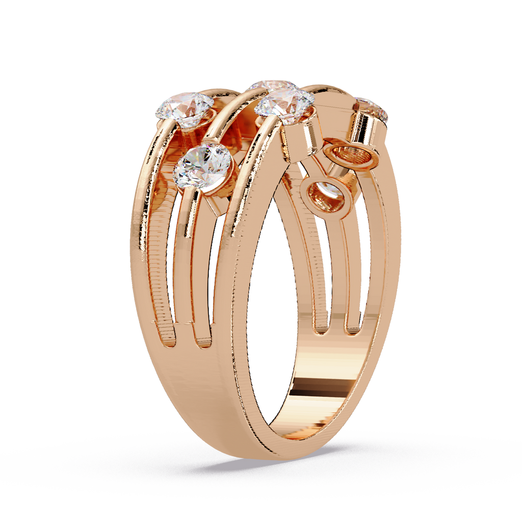Round Cut Diamond Ladies Ring