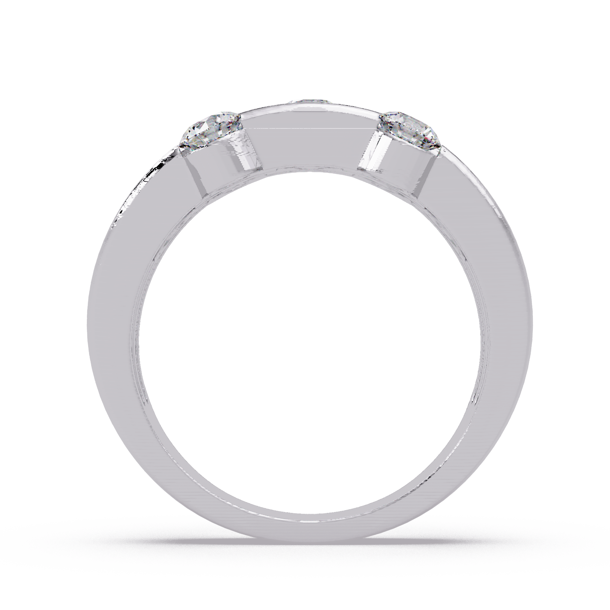 Round Cut Diamond Ladies Ring
