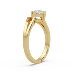 Princess & Round Cut Diamond Ladies Ring