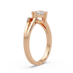 Princess & Round Cut Diamond Ladies Ring