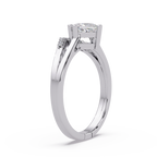 Princess & Round Cut Diamond Ladies Ring