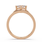 Princess & Round Cut Diamond Ladies Ring