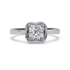 Cushion Square Cut Diamond Ladies Ring