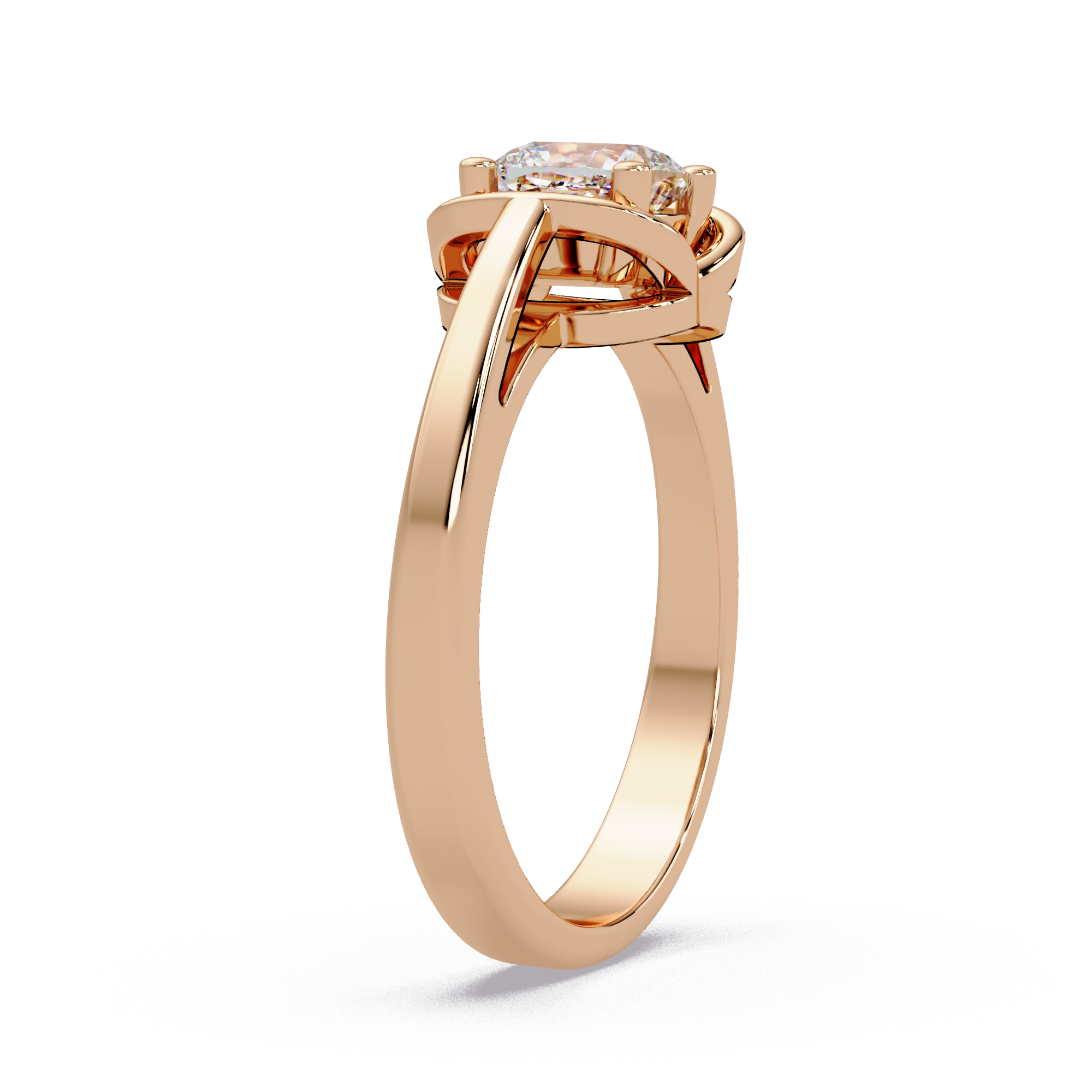 Cushion Square Cut Diamond Ladies Ring