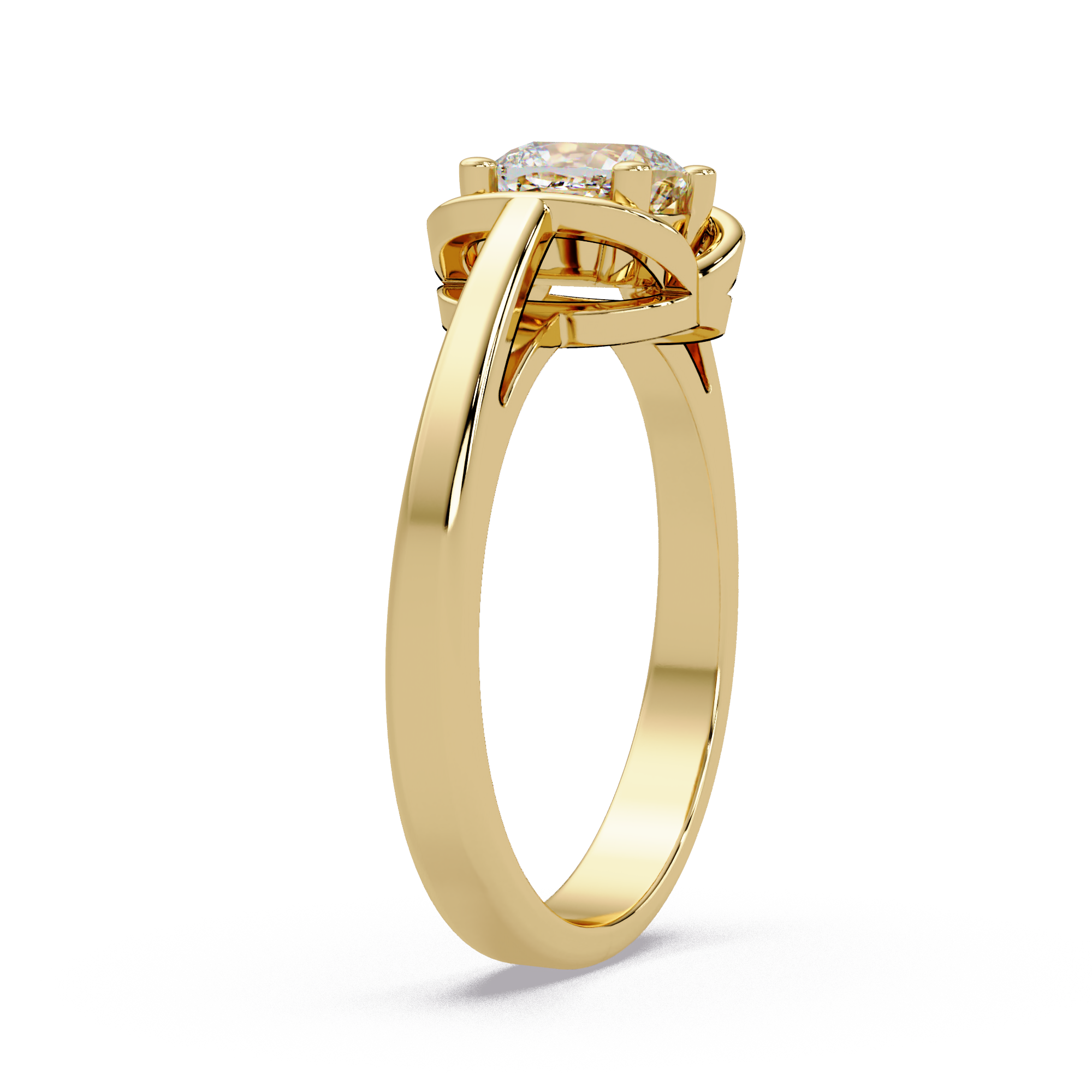 Cushion Square Cut Diamond Ladies Ring