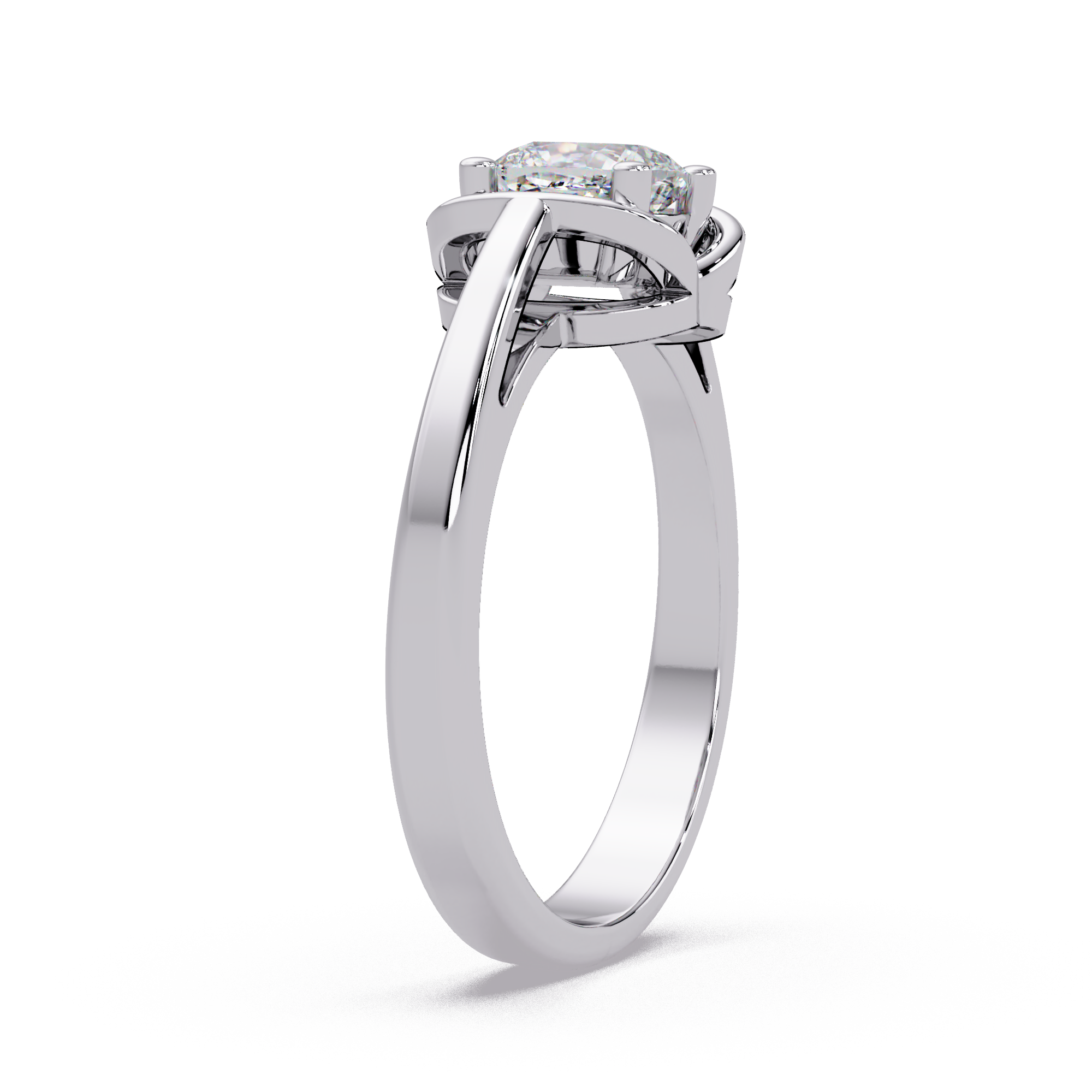 Cushion Square Cut Diamond Ladies Ring