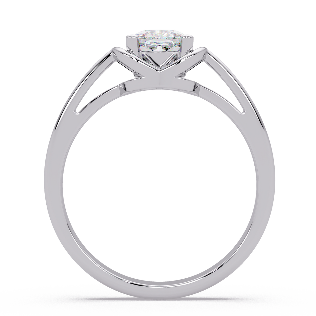 Cushion Square Cut Diamond Ladies Ring