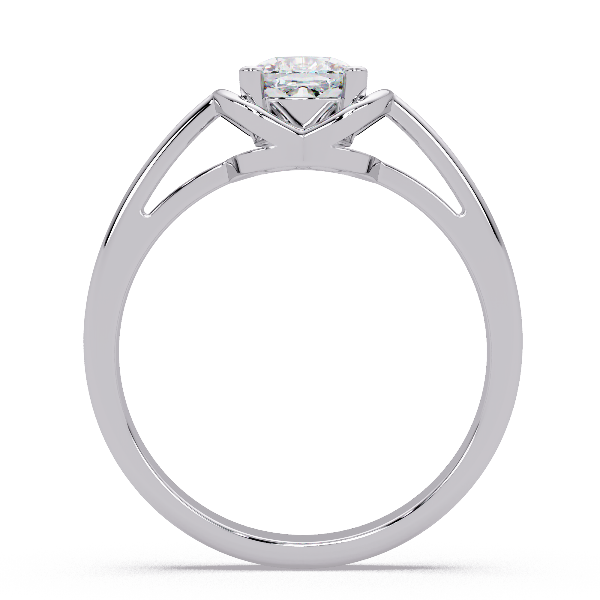 Cushion Square Cut Diamond Ladies Ring