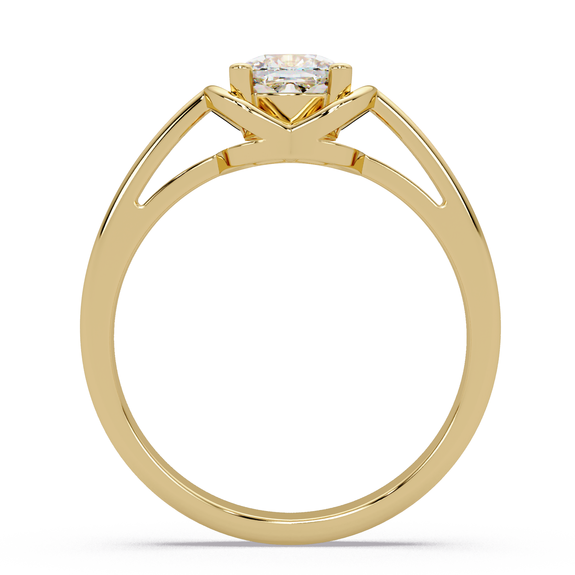 Cushion Square Cut Diamond Ladies Ring