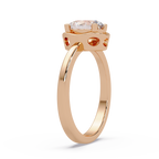 Oval Cut Diamond Ladies Ring