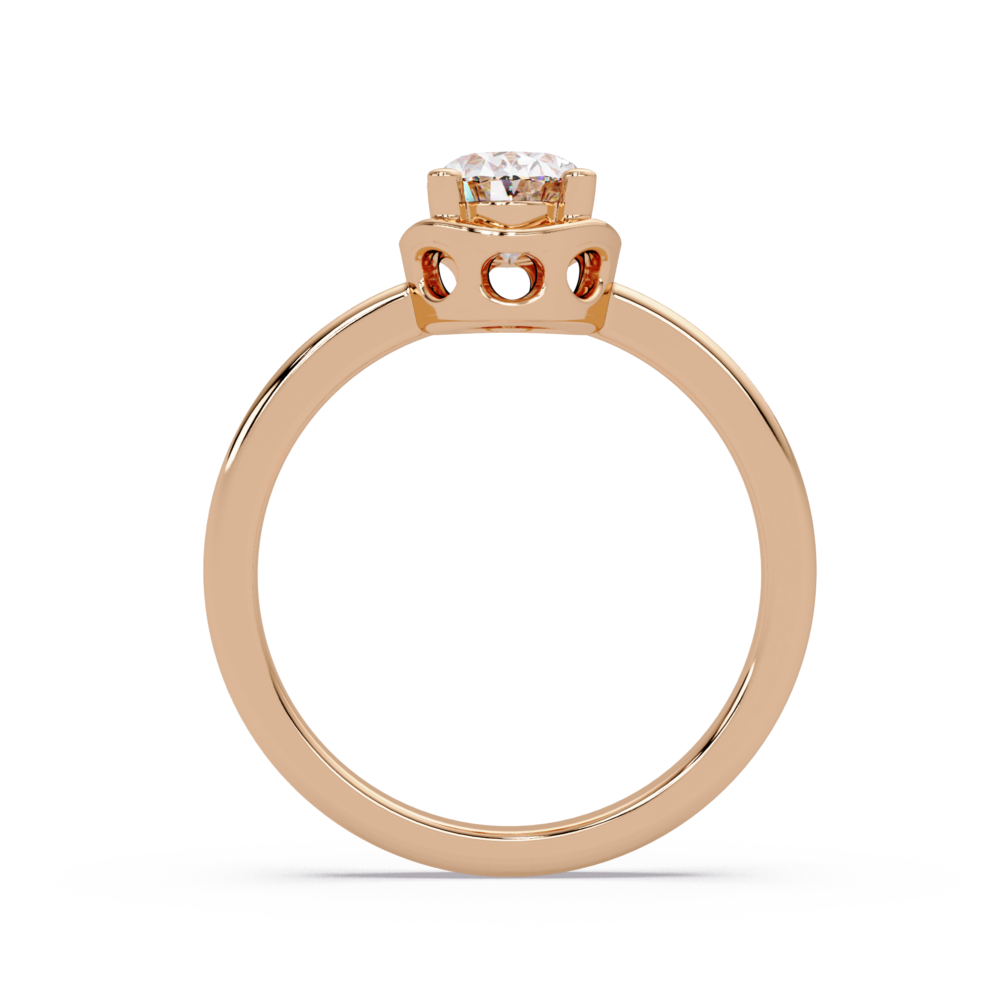 Oval Cut Diamond Ladies Ring