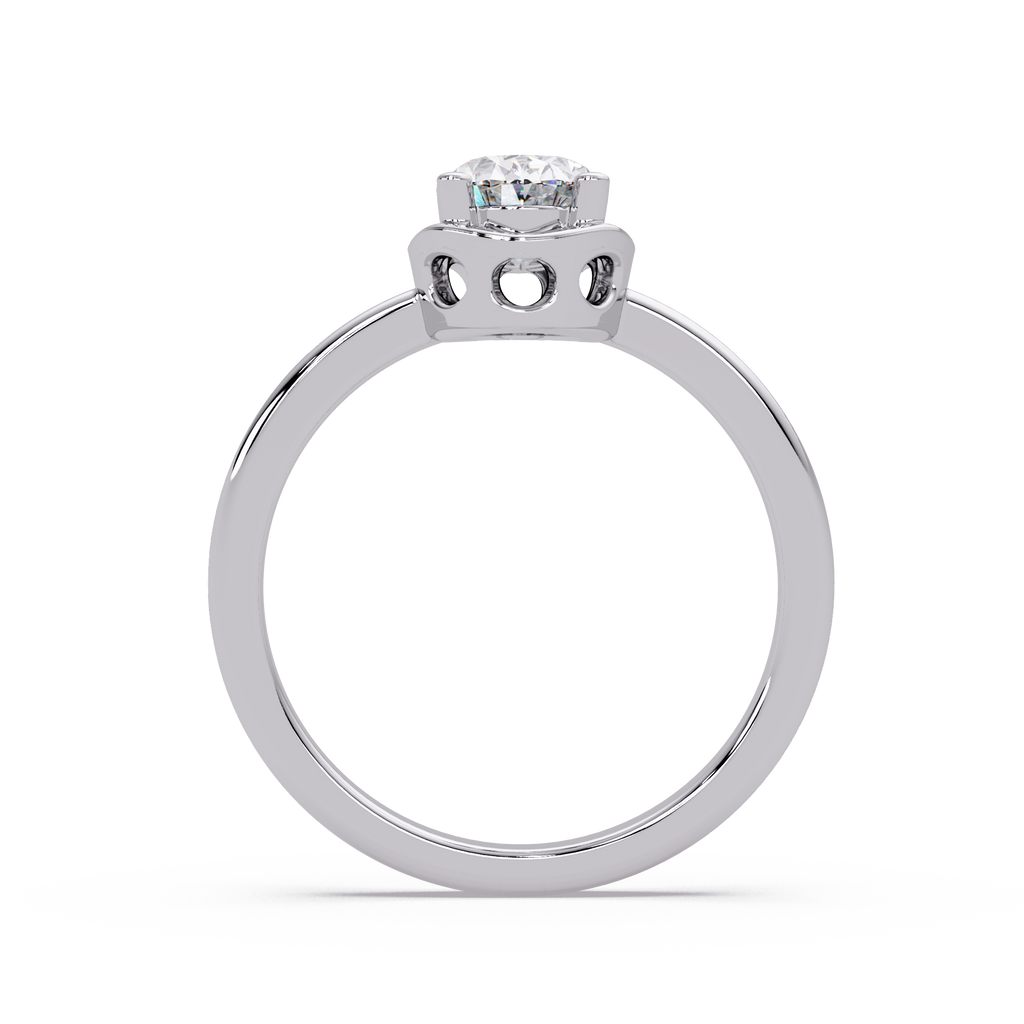 Oval Cut Diamond Ladies Ring