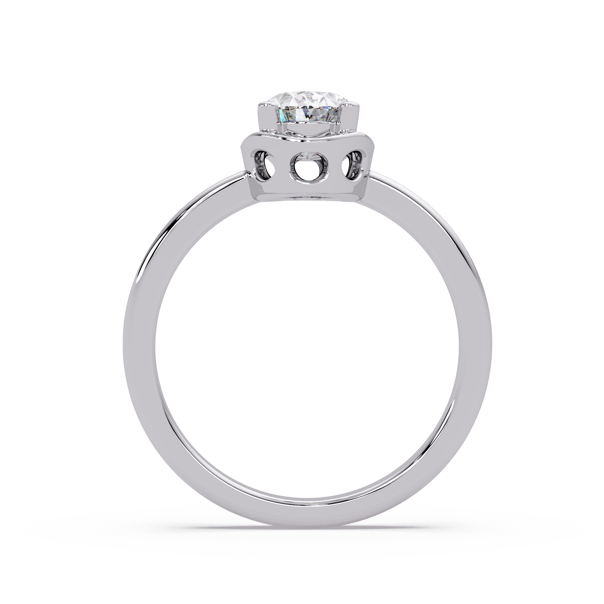Oval Cut Diamond Ladies Ring