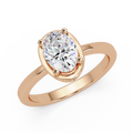 Oval Cut Diamond Ladies Ring